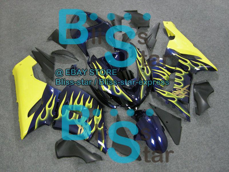 Injection mold fairing kit w8 fit for kawasaki ninja zx6r zx-6r 2005-2006 e32