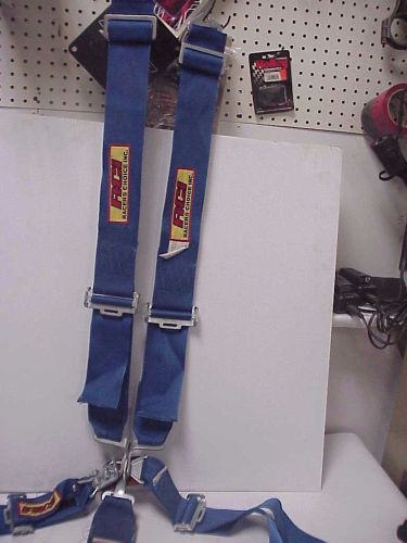 Rci blue 5 point seat lap belts, shoulder &amp; crotch harness straps demo derby