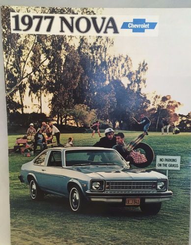 1977 chevrolet nova 12-page original sales brochure catalog - chevy