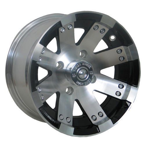 Vision aluminum wheel 158 buckshot black 12x8