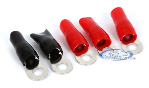 Tspec v8rtn9 5 pack of v8 series 4 gauge 5/16? crimp ring terminals