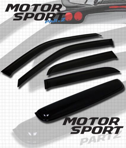 Jdm out-channel vent visors 5pcs deflector &amp; sunroof gmc yukon 00-06 4drs