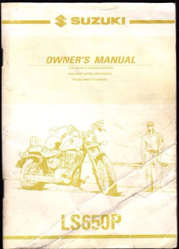 2001 suzuki motorcycle ls650p owners manual p/n 99011-24c56-03a  (439)