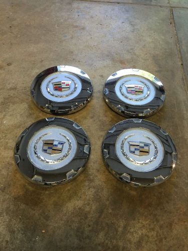 Cadillac escalade 07-12 center wheel hub caps cover color crest oem