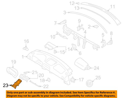 Subaru oem 2004 impreza instrument panel dash-cup holder 66150fe071