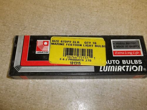 Lumiaction bulb for auto/marine size 67dp2 clr, 15x44 24v 18w box of 10