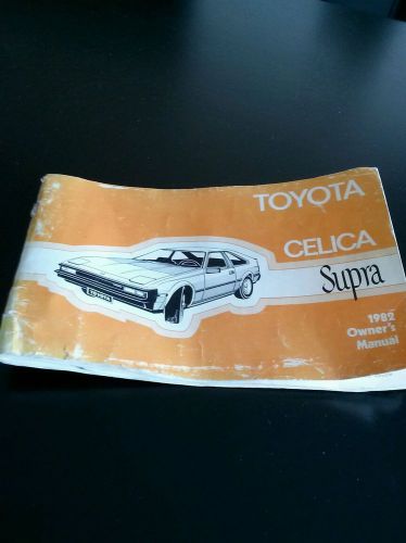 1982 toyota celica supra owners manual guide, nice and original