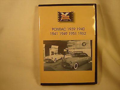 Dvd pontiac 1939, 1940, 1941, 1949, 1951, and 1952  dealer filmstrips