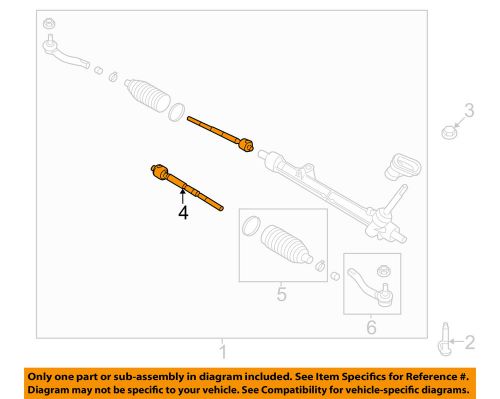 Nissan oem 13-14 nv200 steering gear-inner tie rod 485213sg1a