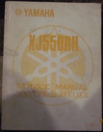 Genuine yamaha service manual xj550rh oct. 1980