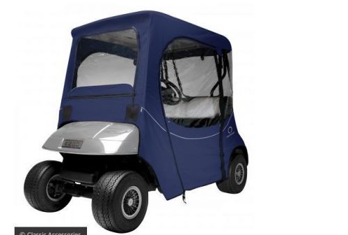 Purchase EZ Go Golf Cart Enclosure Custom Fit 2 Person Car Navy Blue 