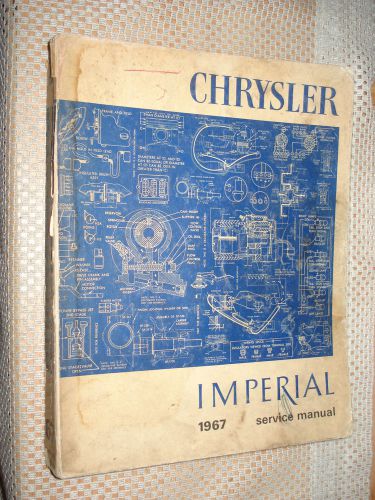 1967 chrysler service manual shop book original repair book rare nr