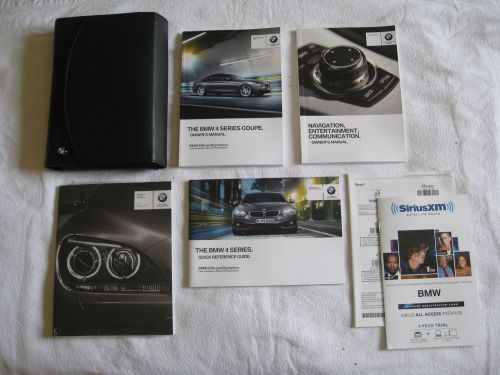 2014 bmw 4-series coupe owner&#039;s owners manual set--supps unopened