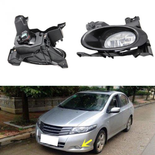 1set  cover front fog bumper lamp lights  for honda city 2008-11 free shipping