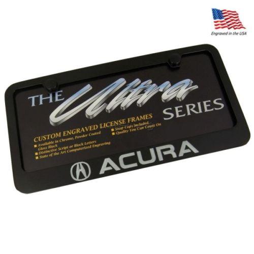 Acura black license plate frame - rl tl cl tsx mdx rdx