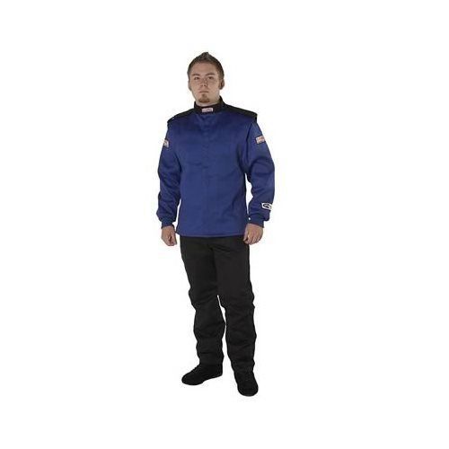 G-force racing 4526smlbu driving jacket multiple layer pyrovatex medium blue ea