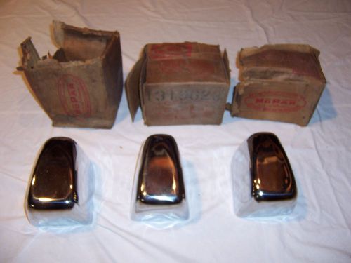 1950 chrysler rear bumper guards nos