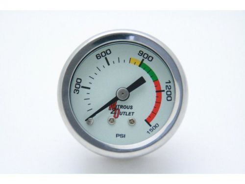 Nitrous outlet 00-63001 nitrous bottle pressure gauge 0-1500psi glow in the dark