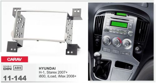 Carav 11-144 2din car radio dash kit panel for hyundai h-1, starex 2007+