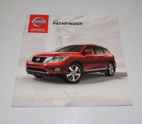 20016 nissan pathfinder - original dealership sales brochure - new