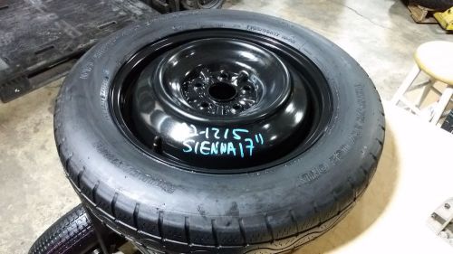 2011 2012 2013 2014 2015 toyota sienna spare tire wheel donut 17&#034; spare