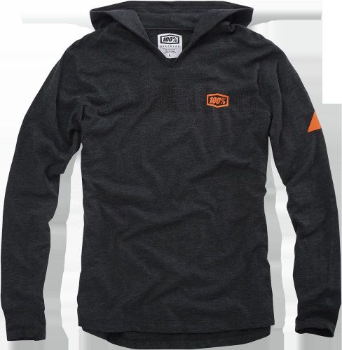 100% gravel knit fleece hoodie hoody charcoal mx atv all sizes