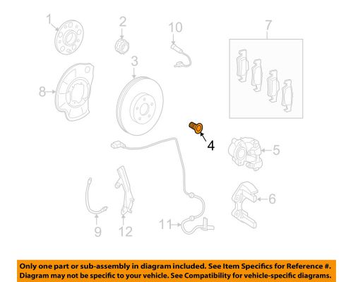 Mercedes mercedes-benz oem 06-13 e350 brake-front-rotor screw 2204210171