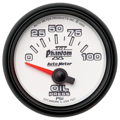 Auto meter 7527 phantom ii; electric oil pressure gauge