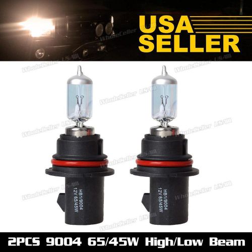 1 pair halogen bulb 9004 hb1 headlight high low beam 1600lm 4000k super white