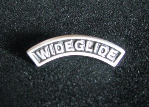 Harley-davidson wideglide motorcycle biker rocker pin old skool