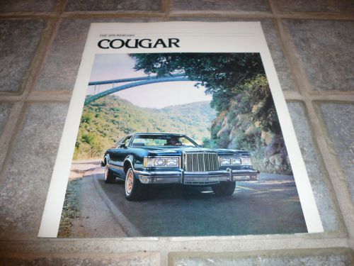 1978 mercury cougar sales brochure - vintage