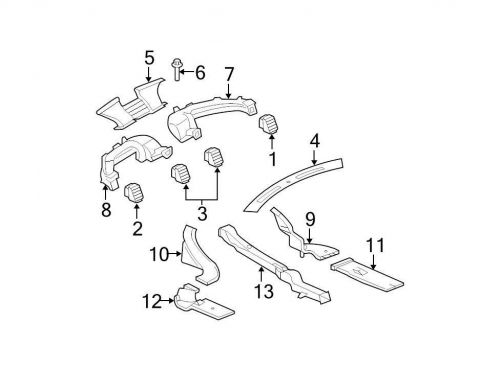 Chrysler oem dodge dashboard air vent 0uz83dx9aa image 3