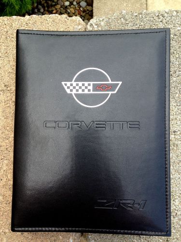 1992 corvette zr-1 owners manual cover in mint original condition never used