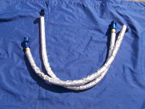 Nascar lot of 2 icore stainless steel braided racing hoses  an-16