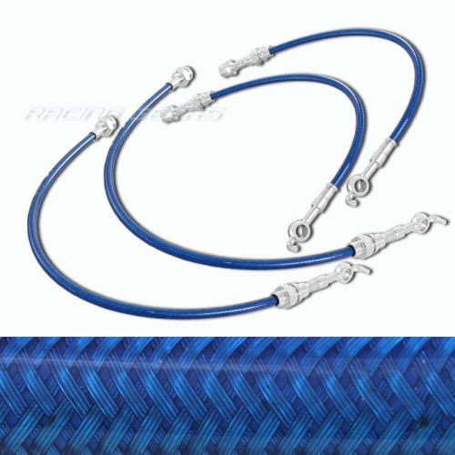 For 93-97 mazda mx6 626 ford probe jdm blue front rear steel hose brake lines