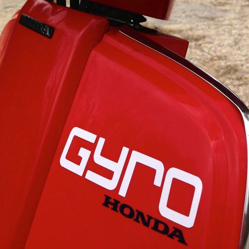 84 honda gyro nn50 custom white die cut decal 3.5&#034;