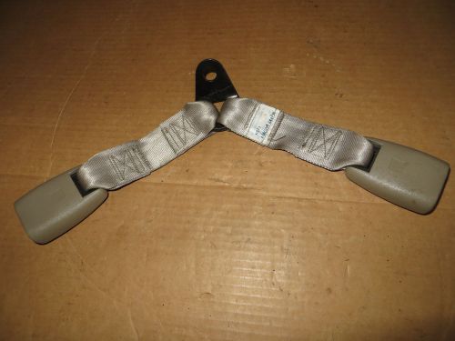 93-95 dodge caravan chrysler town &amp; country voyager rear seat belt twin buckle