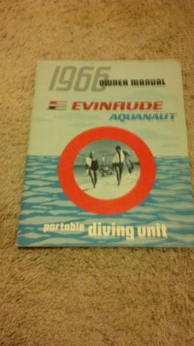 Evinrude aquanaut owners manual original near mint johnson air buoy