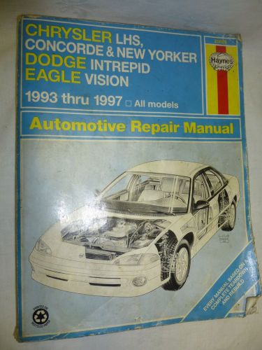 Haynes repair manual chrysler lhs concorde new yorker dodge intrepid eagle visi