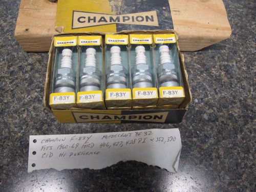 1960-1969 ford hi performance nos champion spark plugs f-83y hi-po 427,406,428