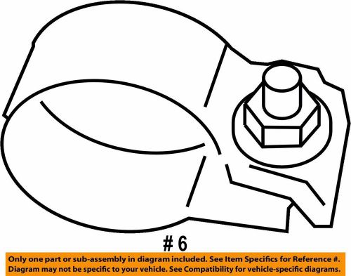 Brand new chrysler oem exhaust-intermed pipe clamp 55398182aa