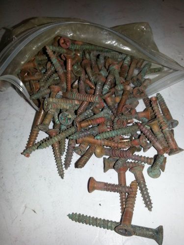 Marine copper screws 1pound of used screws