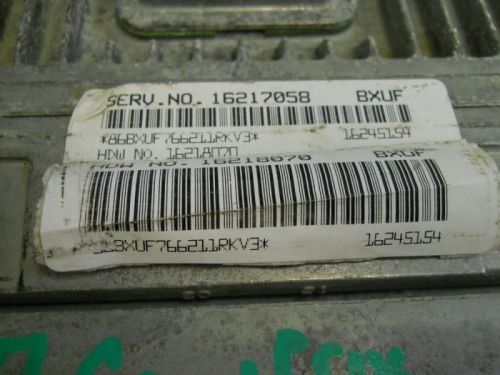 Gm engine control module ecm ecu pcm 16217058 * 23826