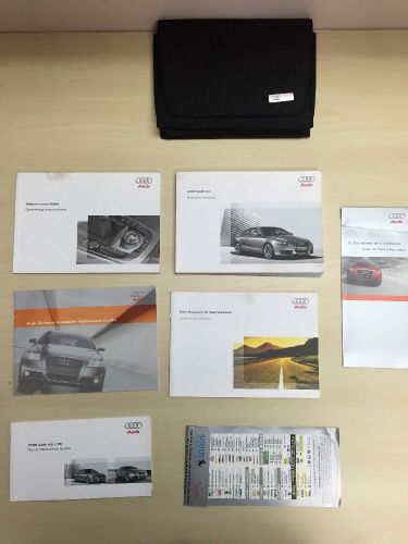 Audi a5 2009 owners manual books with case and navigation