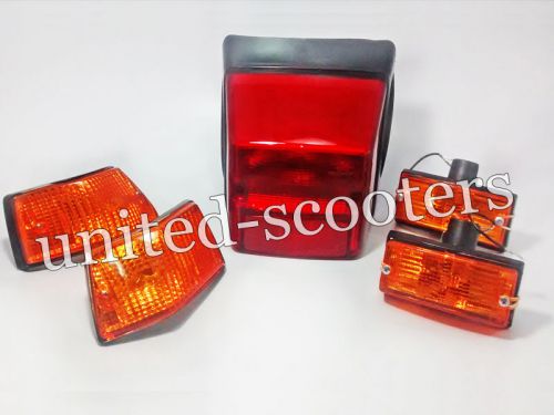 Vespa px125 px150 p200 stella front and rear indicator and tail lamp new p3422