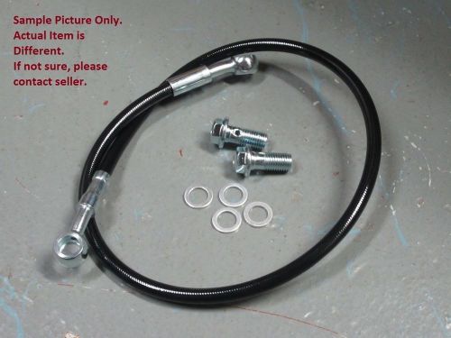 Suzuki gn125ev custom stainless steel brake line hose black