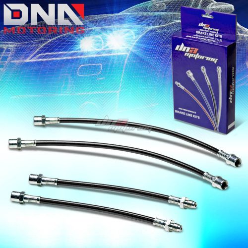 For 98-04 audi a6/quattro/s6 c5 black stainless steel hose braided brake line