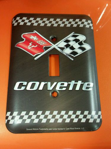 Metal chevrolet corvette emblem light switch cover headlight switch z51 396 427