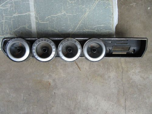 1966 67 dodge charger dash gauges cluster bezel gage original 45.208 miles uncut