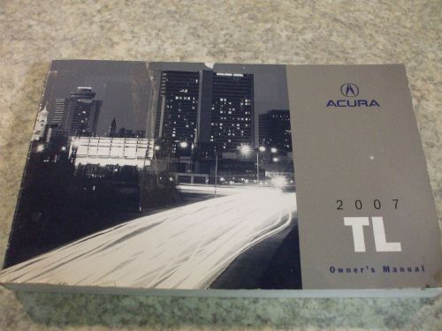 2007 acura tl owners manual used good condition